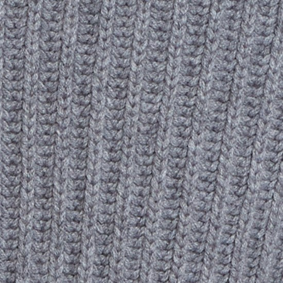 Ribbed 12 Ply Cashmere Cardigan In Grey - Image 4