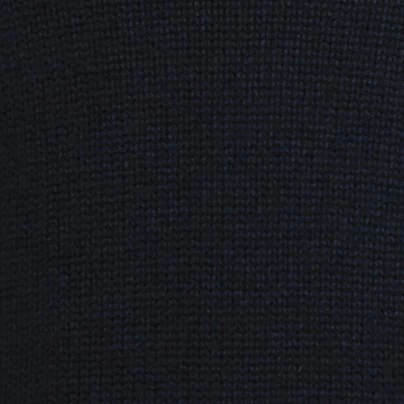 12Ply Plain Knit Cashmere Sweater In Navy - Image 4