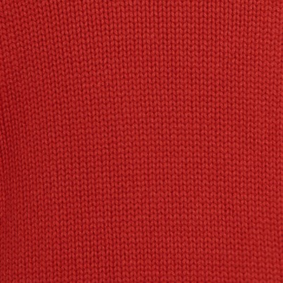 12Ply Plain Knit Cashmere Sweater In Red - Image 4