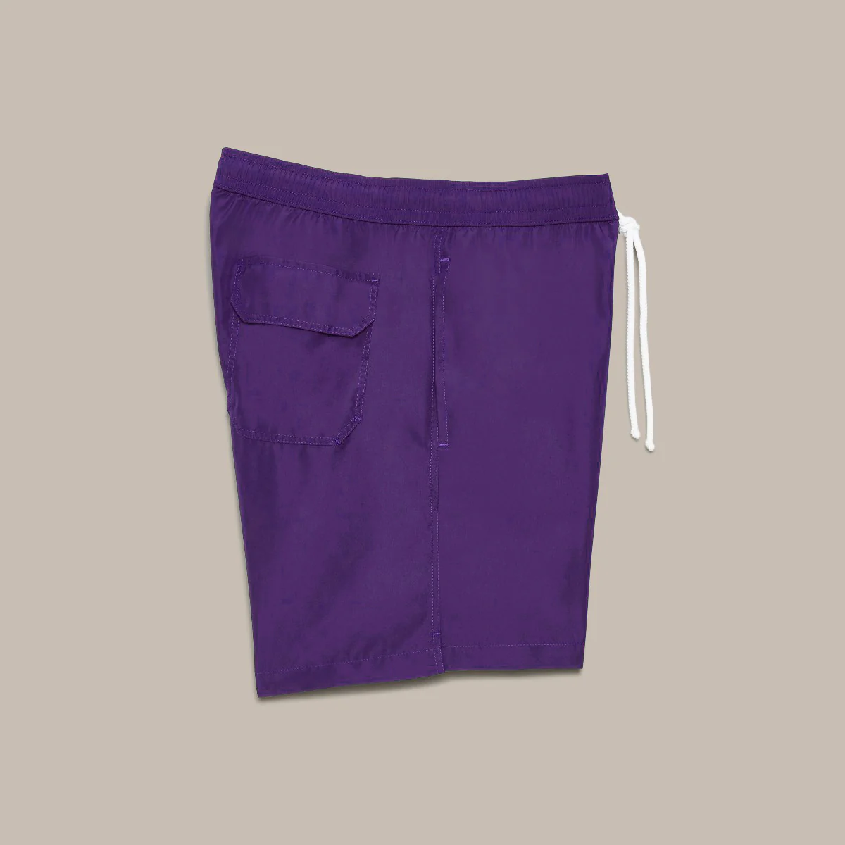 Plain Swimming Trunks in Purple - Image 2