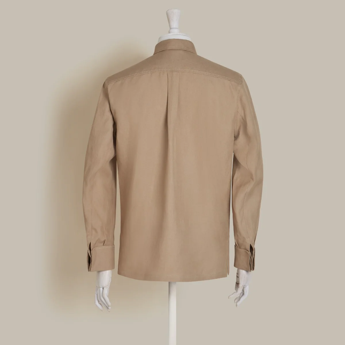 Air Mail Linen Work Jacket In Natural - Image 3