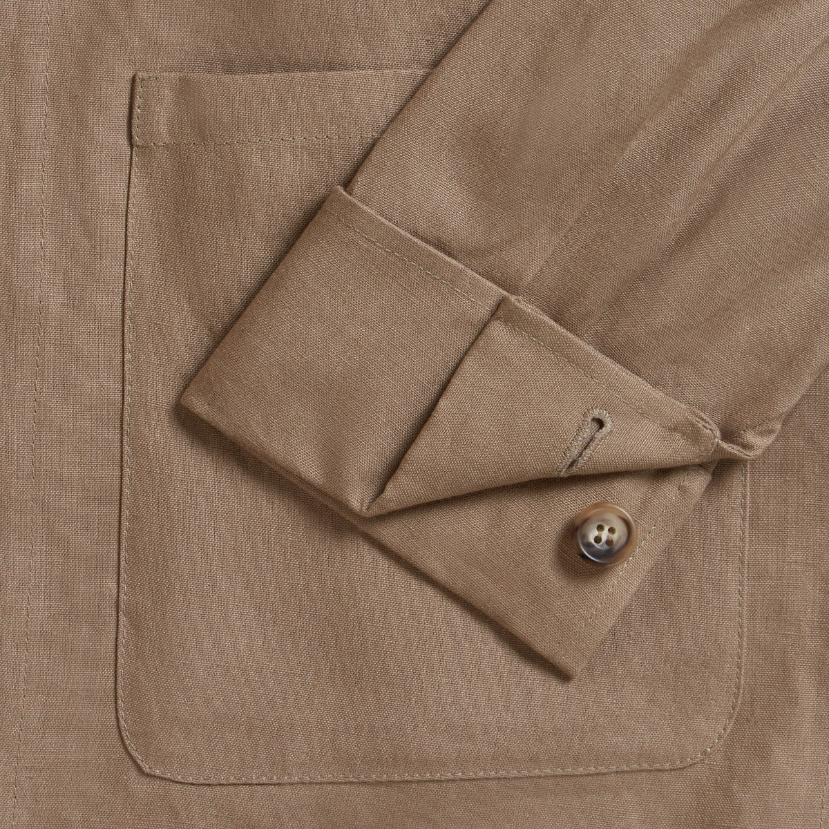 Air Mail Linen Work Jacket In Natural - Image 8