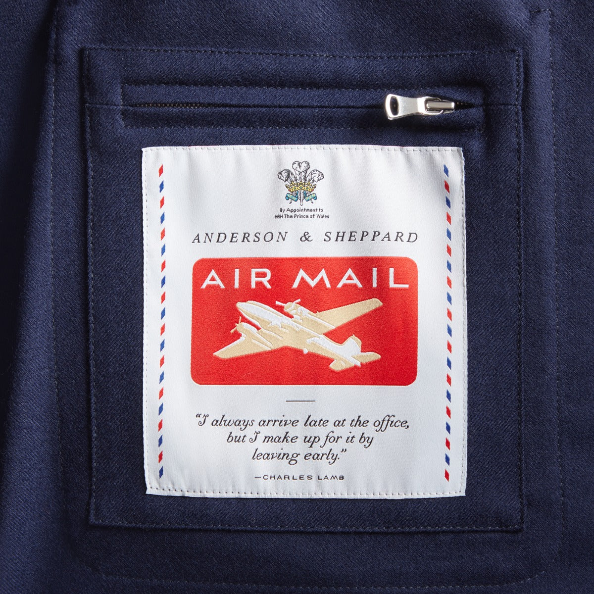 Air Mail Work Jacket In Navy - Image 7