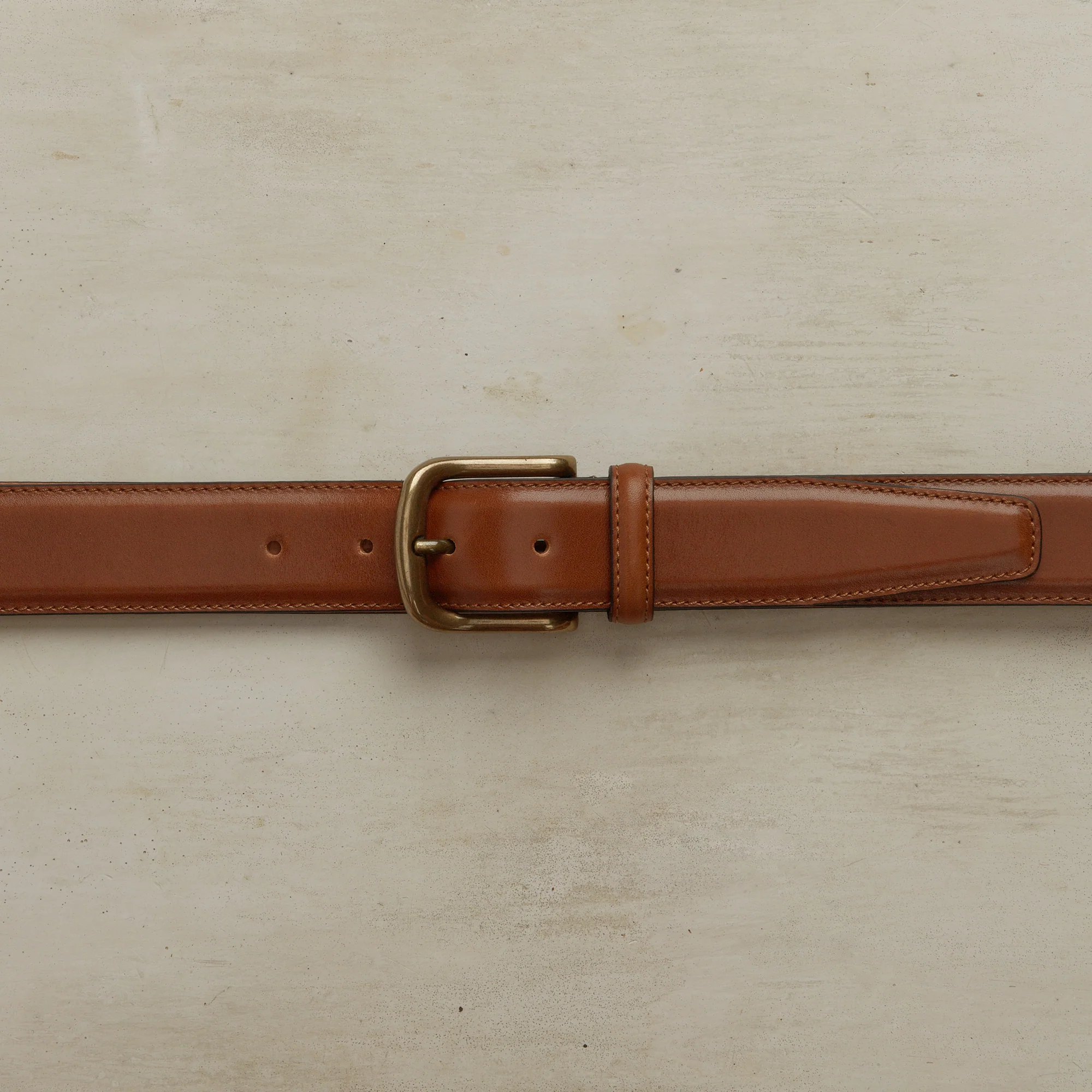 Smooth Nappa Leather Belt In Light Tan - Image 2