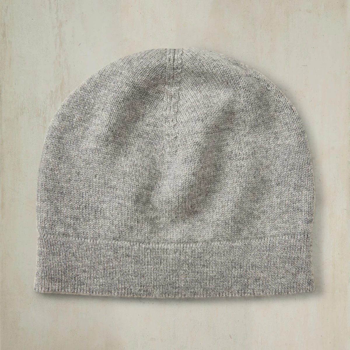 Cashmere Beanie Knitted Hat In Grey