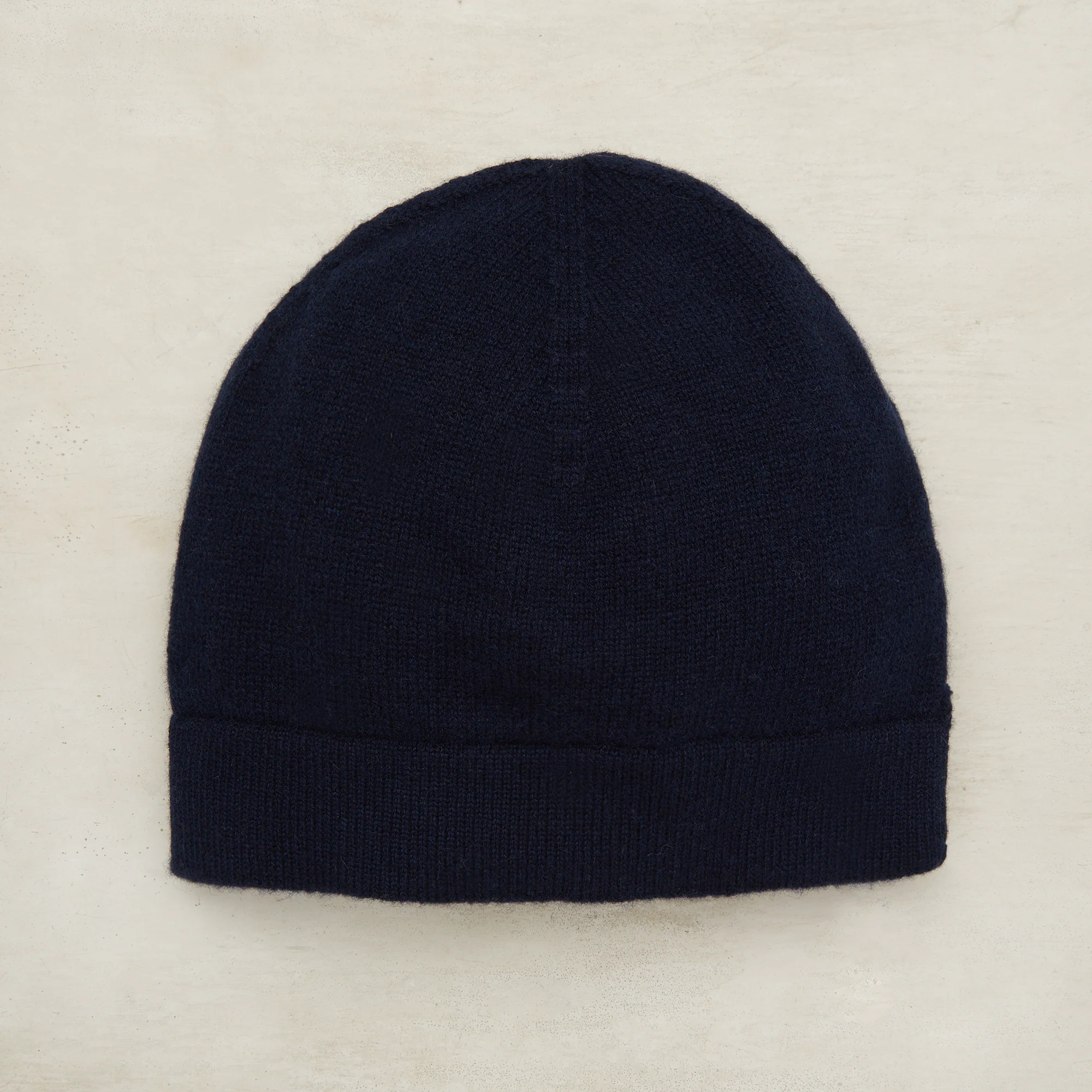 Cashmere Knitted Beanie In Navy