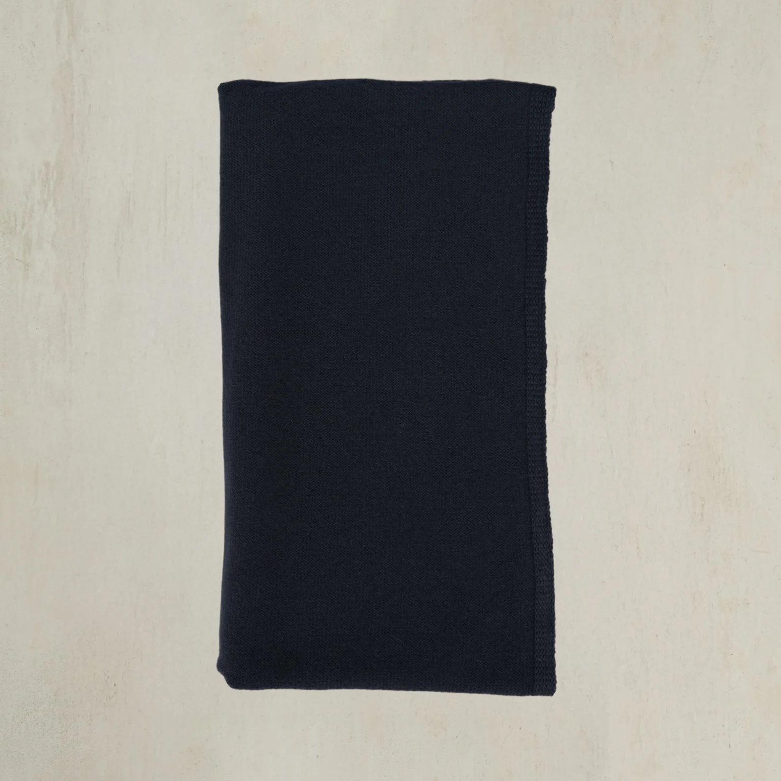 Cashmere Knitted Scarf In Dark Navy