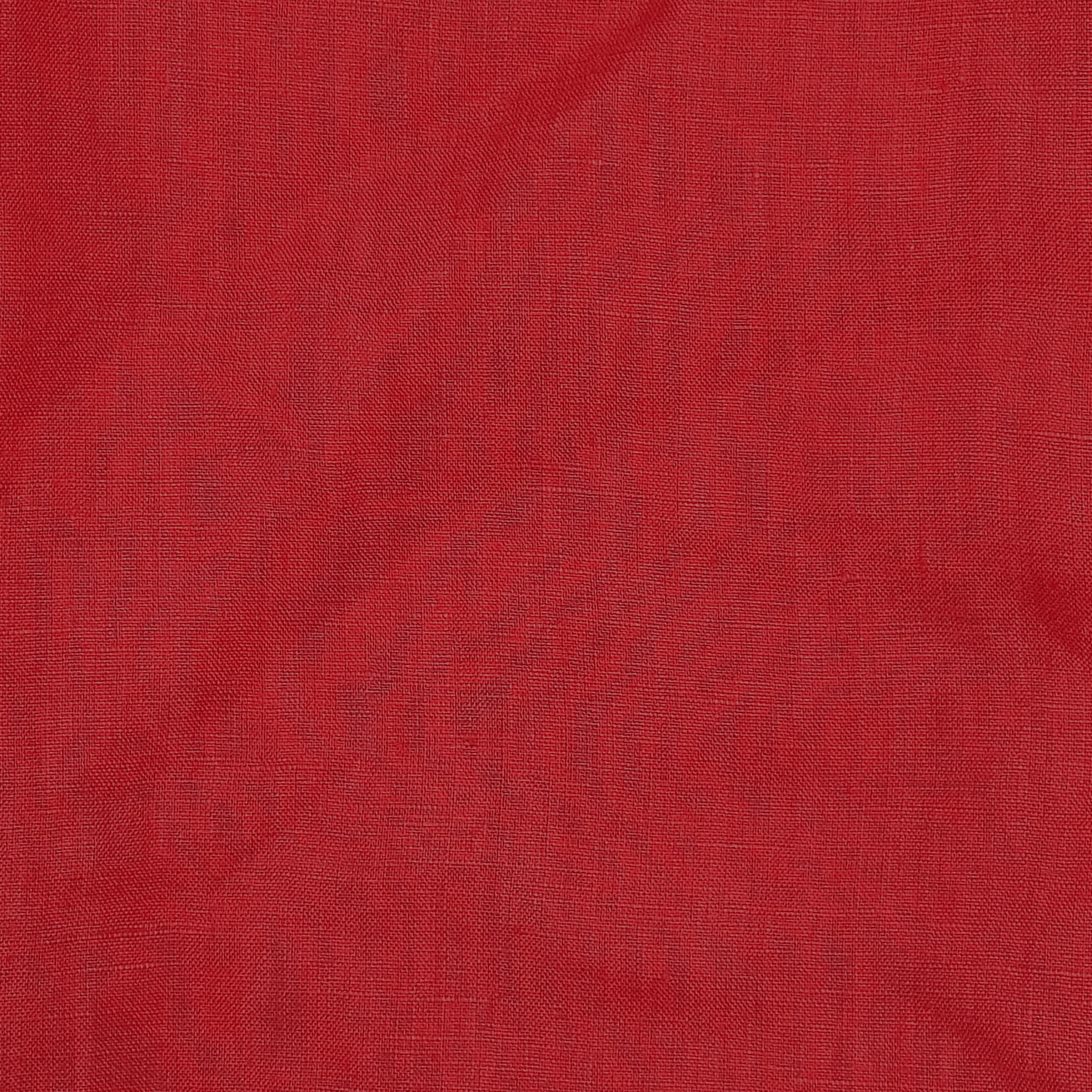 Classic Fit Linen Shirt in Red - Image 4