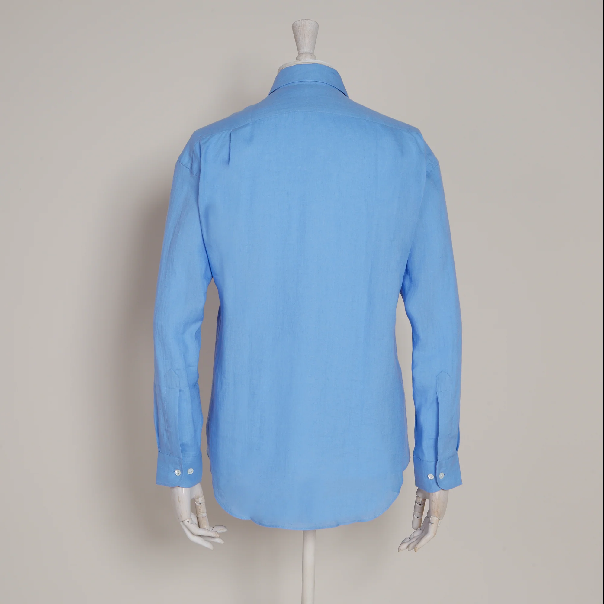 Classic Fit Linen Shirt In Lagoon - Image 4