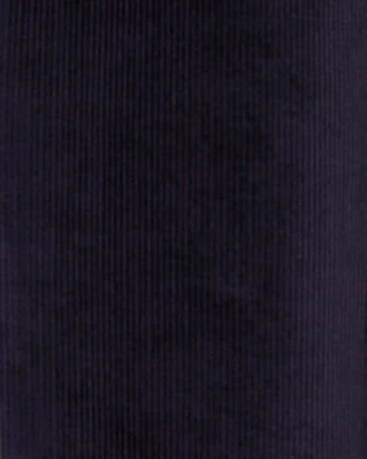 Single Breasted Corduroy Unstructured Jacket in Dark Navy - Image 5