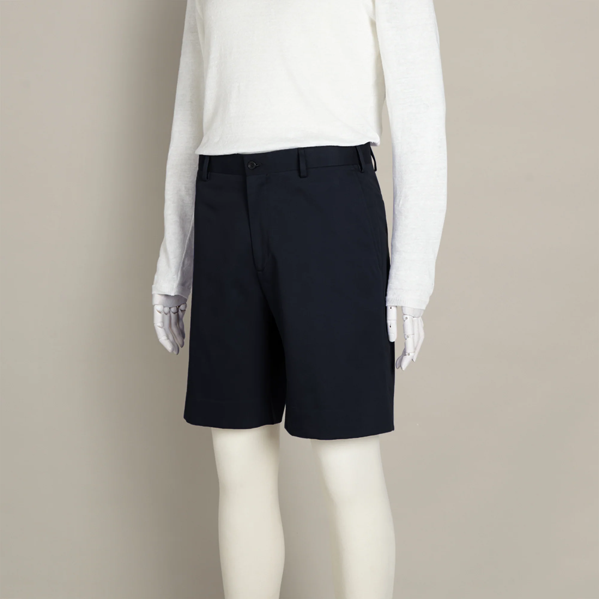 Cotton Beach Shorts in Navy - Image 2