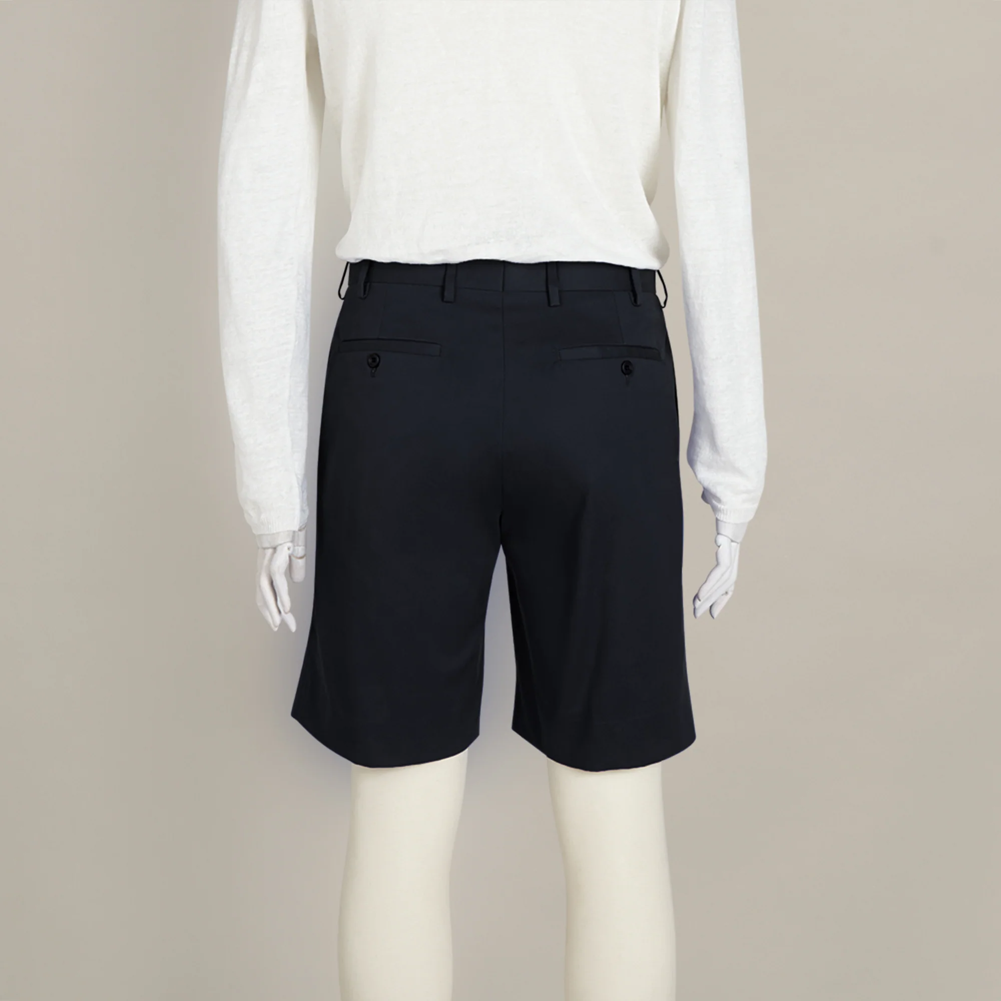 Cotton Beach Shorts in Navy - Image 3