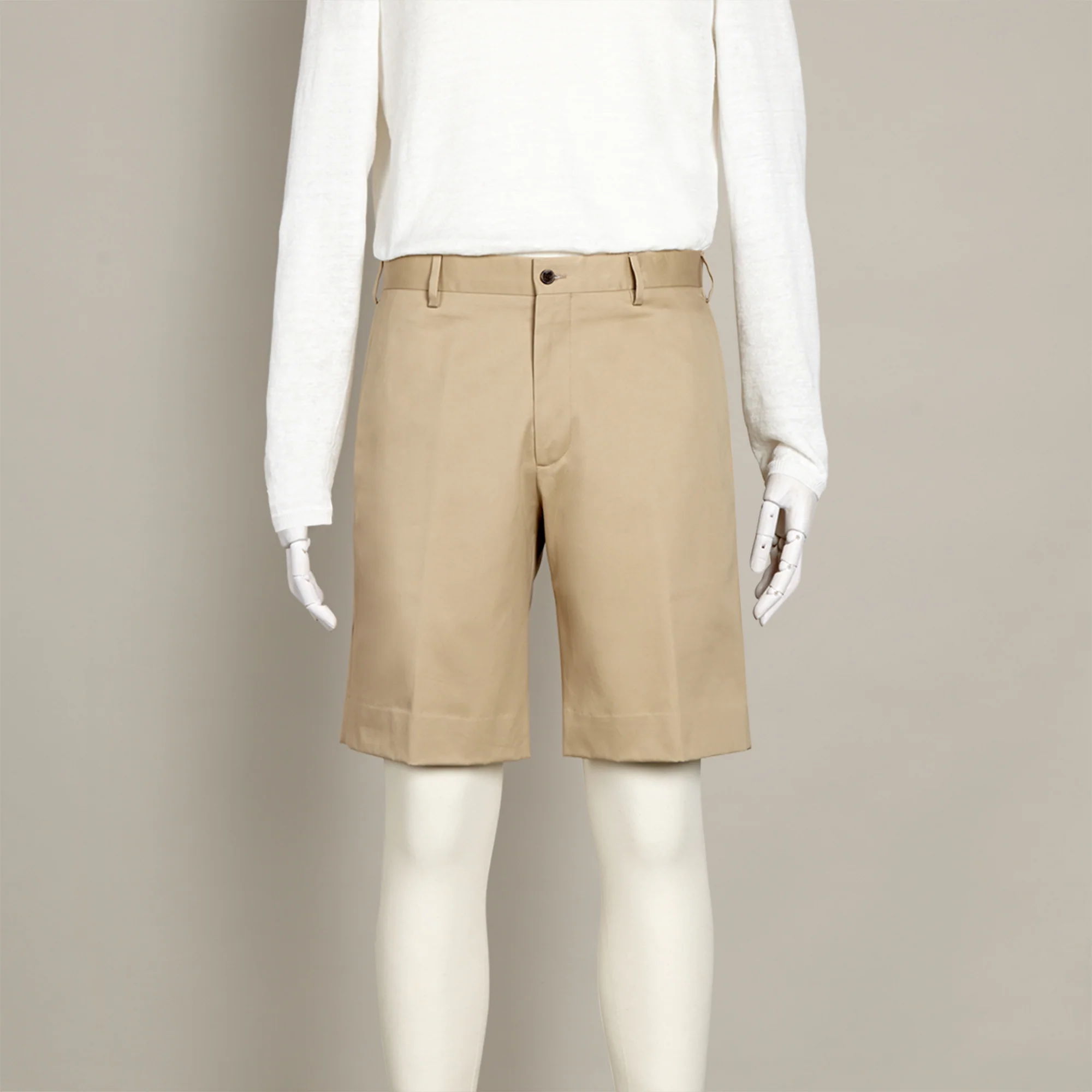 Cotton Beach Shorts In Stone