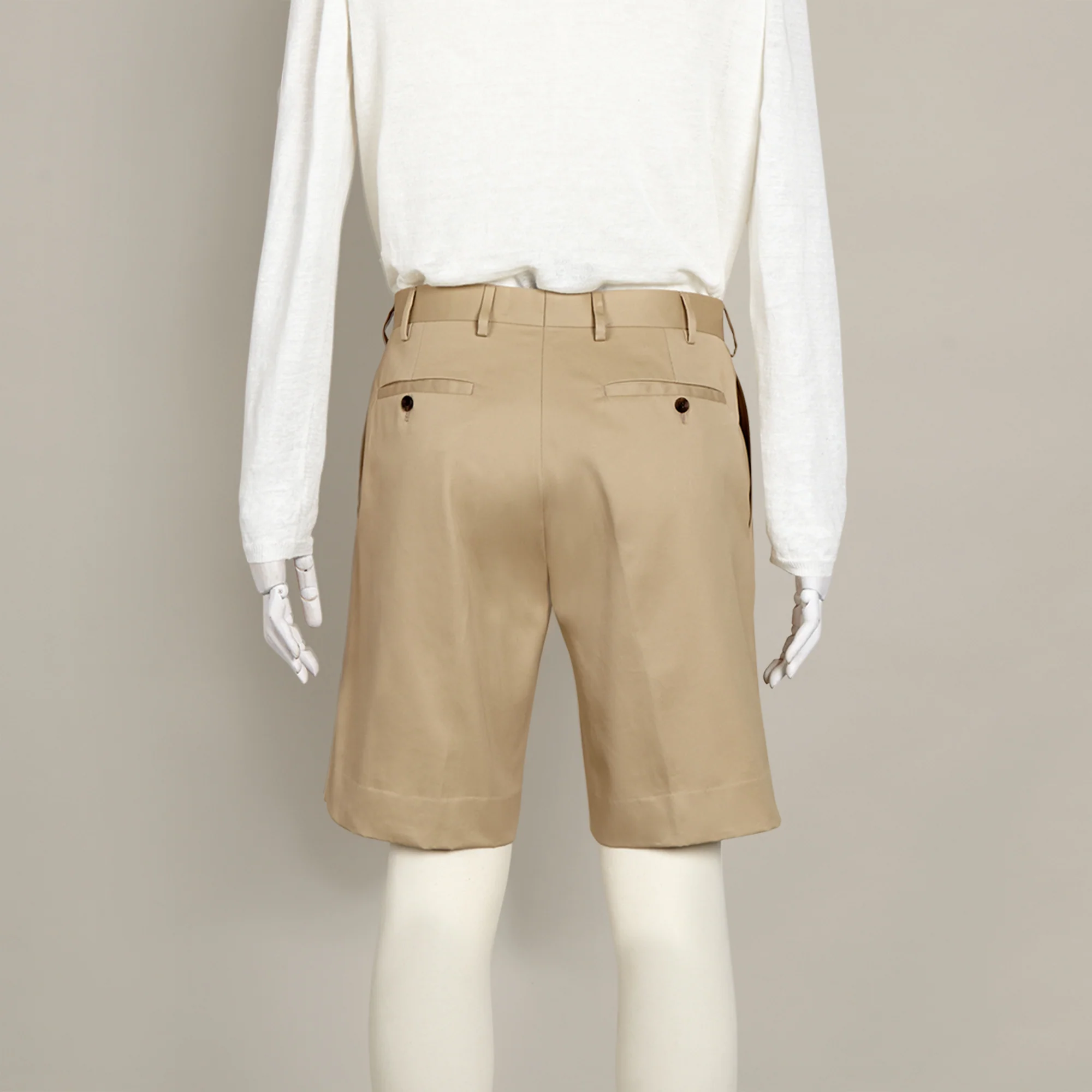 Cotton Beach Shorts In Stone - Image 3