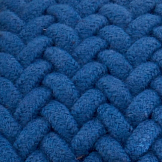 Cotton Elastic Woven Belt In Blue - Image 3