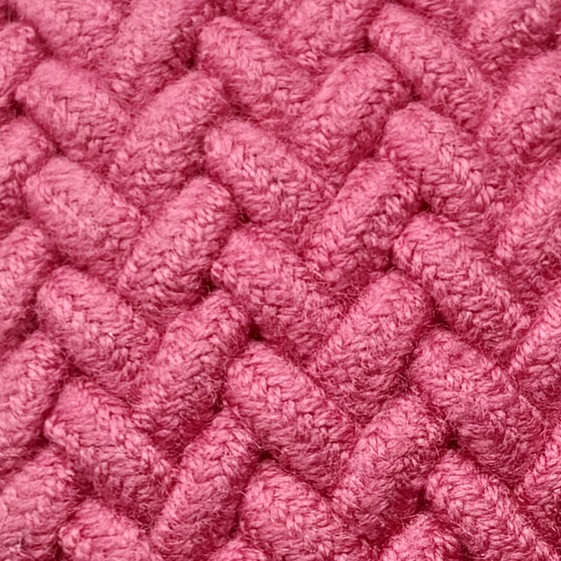 Cotton Elastic Woven Belt In Dark Pink - Image 3