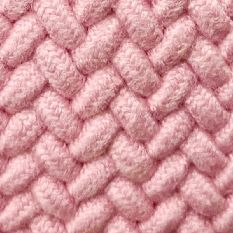 Cotton Elastic Woven Belt In Light Pink - Image 3
