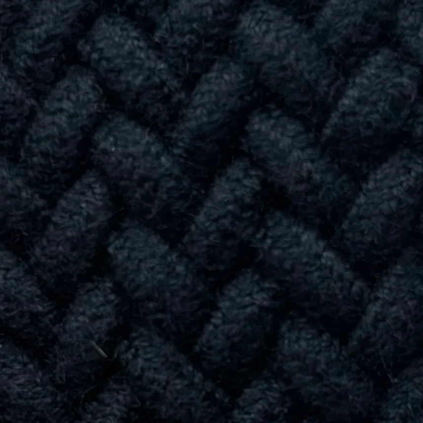 Cotton Elastic Woven Belt In Navy - Image 2