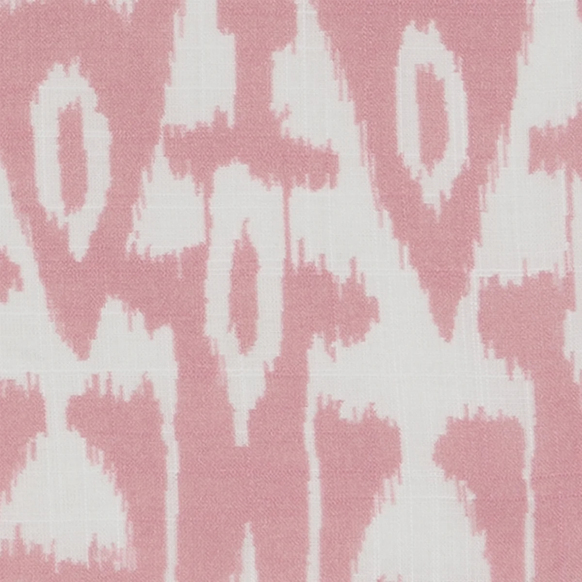 Cotton Ikat Pocket Square in Pink and White - Image 2