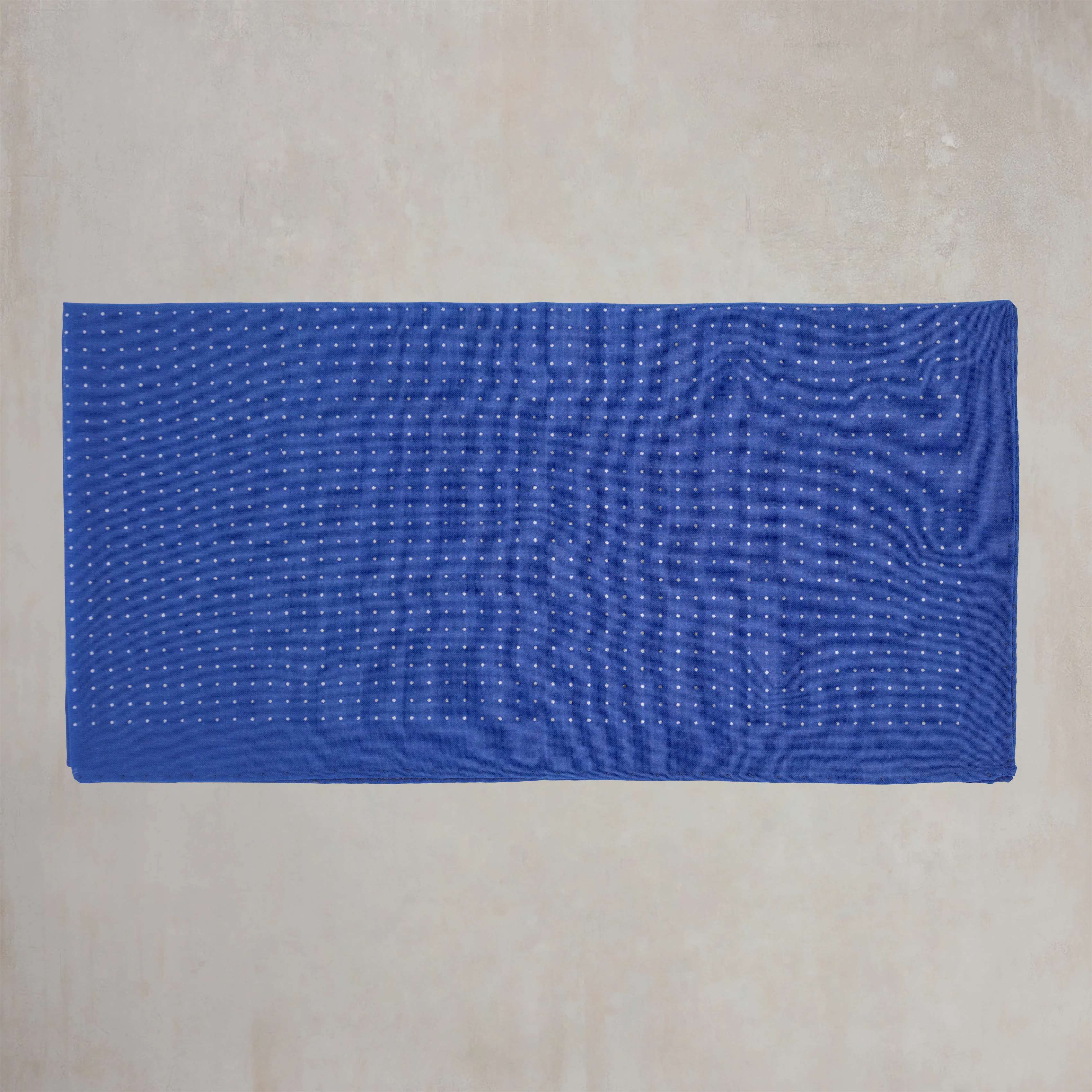 Cotton Spotted Neckerchief in Blue and White - Image 2