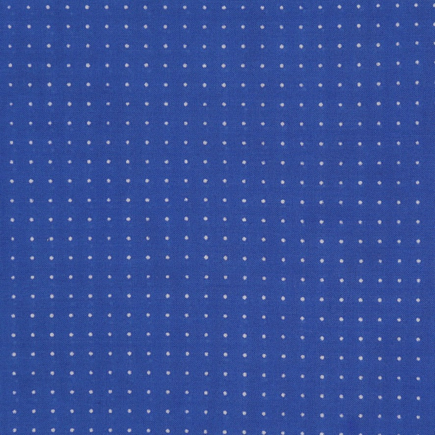 Cotton Spotted Neckerchief in Blue and White - Image 3