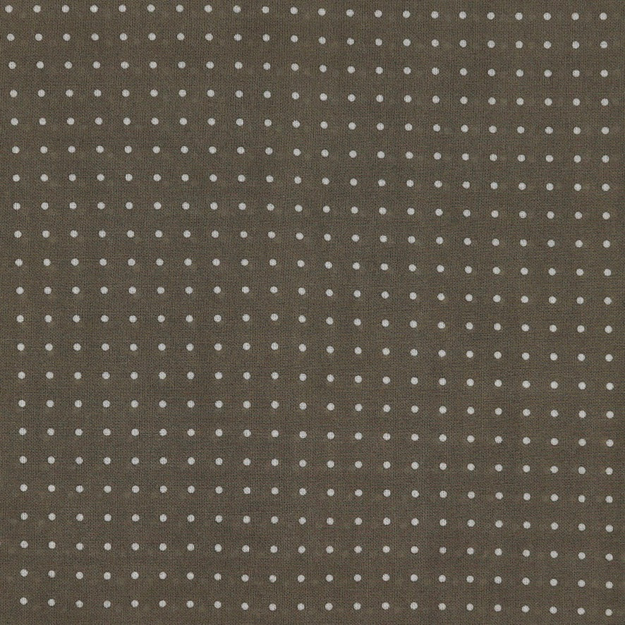 Cotton Spotted Neckerchief in Light Brown and White - Image 3