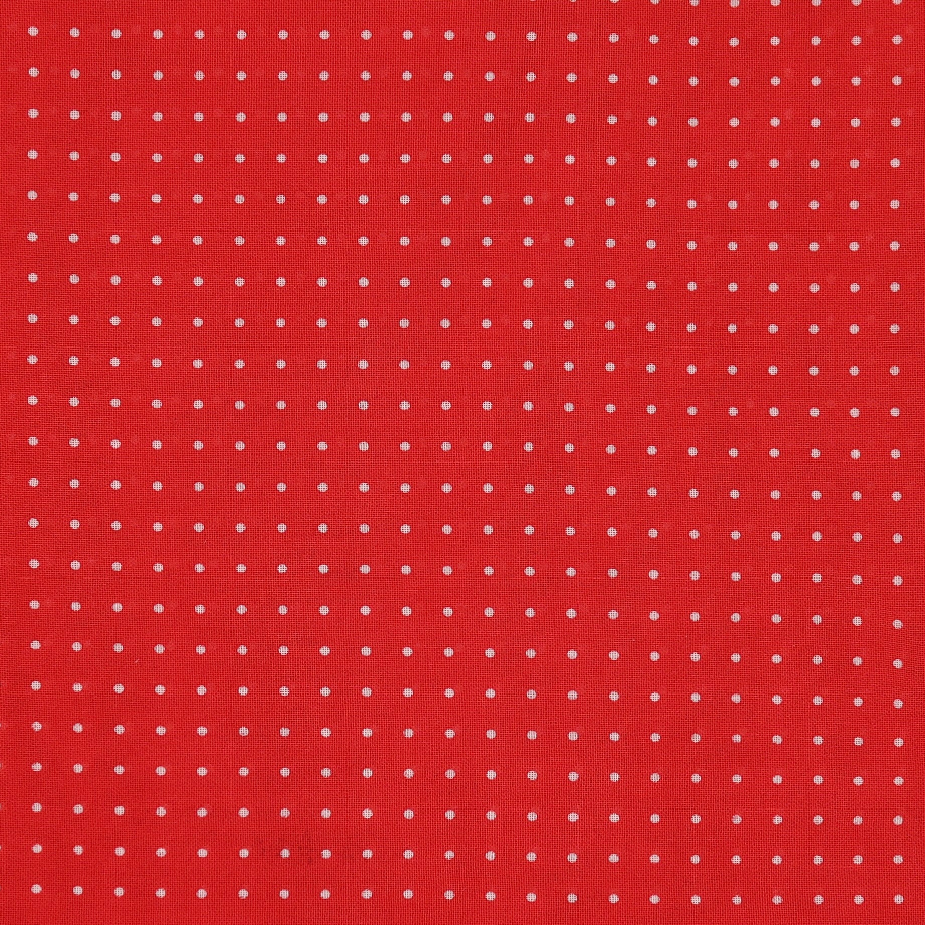 Cotton Spotted Neckerchief in Red and White - Image 3