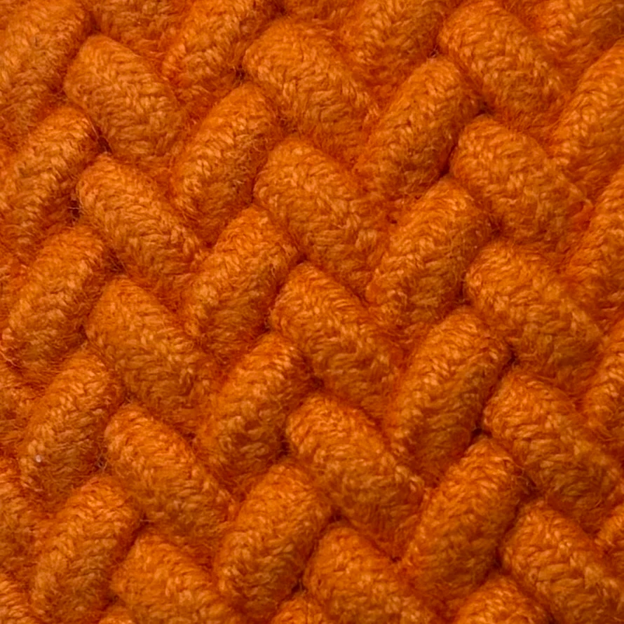 Cotton Elastic Woven Belt In Orange - Image 3