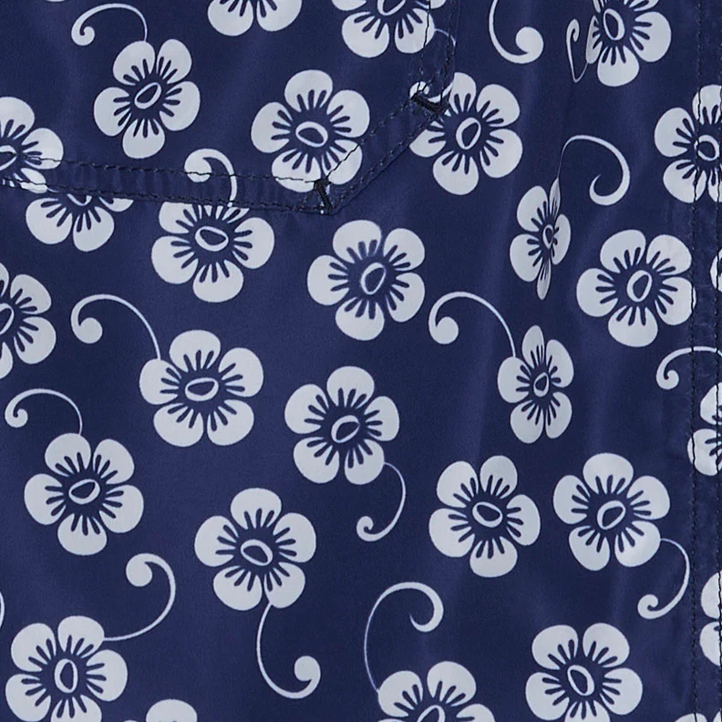 Floral Print Swimming Shorts In Navy - Image 3