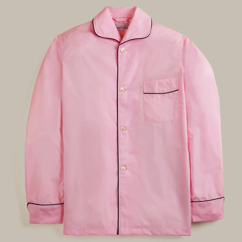 George Cortina For Anderson & Sheppard Pyjama Set in Light Pink