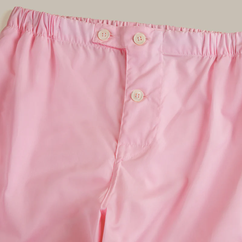 George Cortina For Anderson & Sheppard Pyjama Set in Light Pink - Image 6