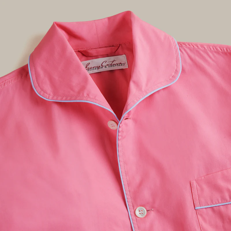George Cortina For Anderson & Sheppard Pyjama Set in Orchid - Image 3