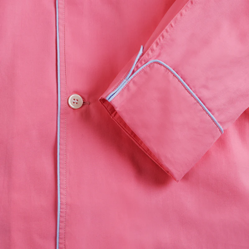 George Cortina For Anderson & Sheppard Pyjama Set in Orchid - Image 4