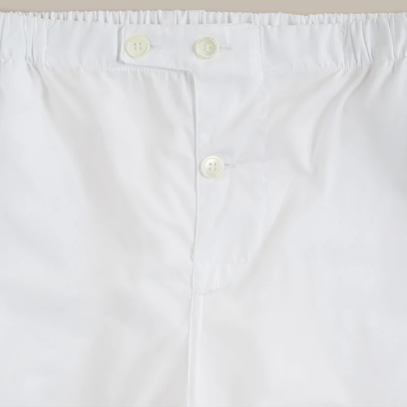 George Cortina For Anderson & Sheppard Pyjama Set in White - Image 6