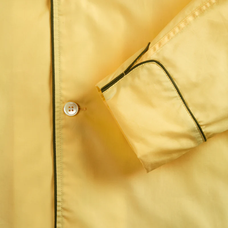 George Cortina For Anderson & Sheppard Pyjama Set in Yellow - Image 4