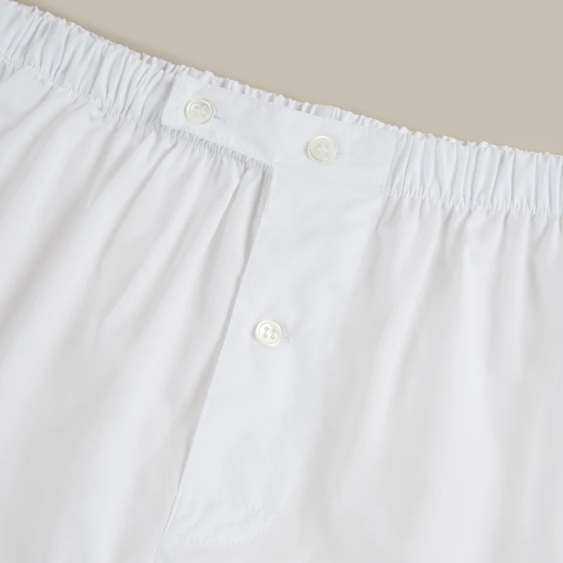 George Cortina For Anderson & Sheppard Shorts In White - Image 3