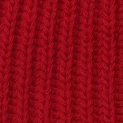 Soft Lambswool Heavy Knit Hat In Dark Red - Image 2