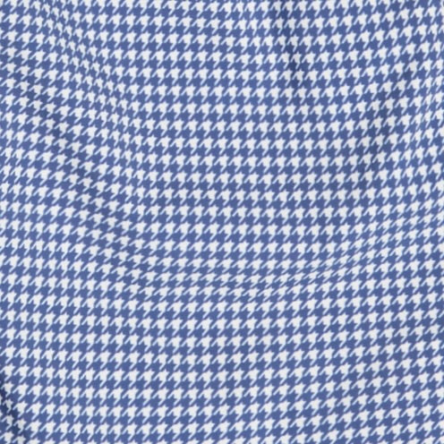 Houndstooth Print Swimming Trunks In Dark Blue - Image 5