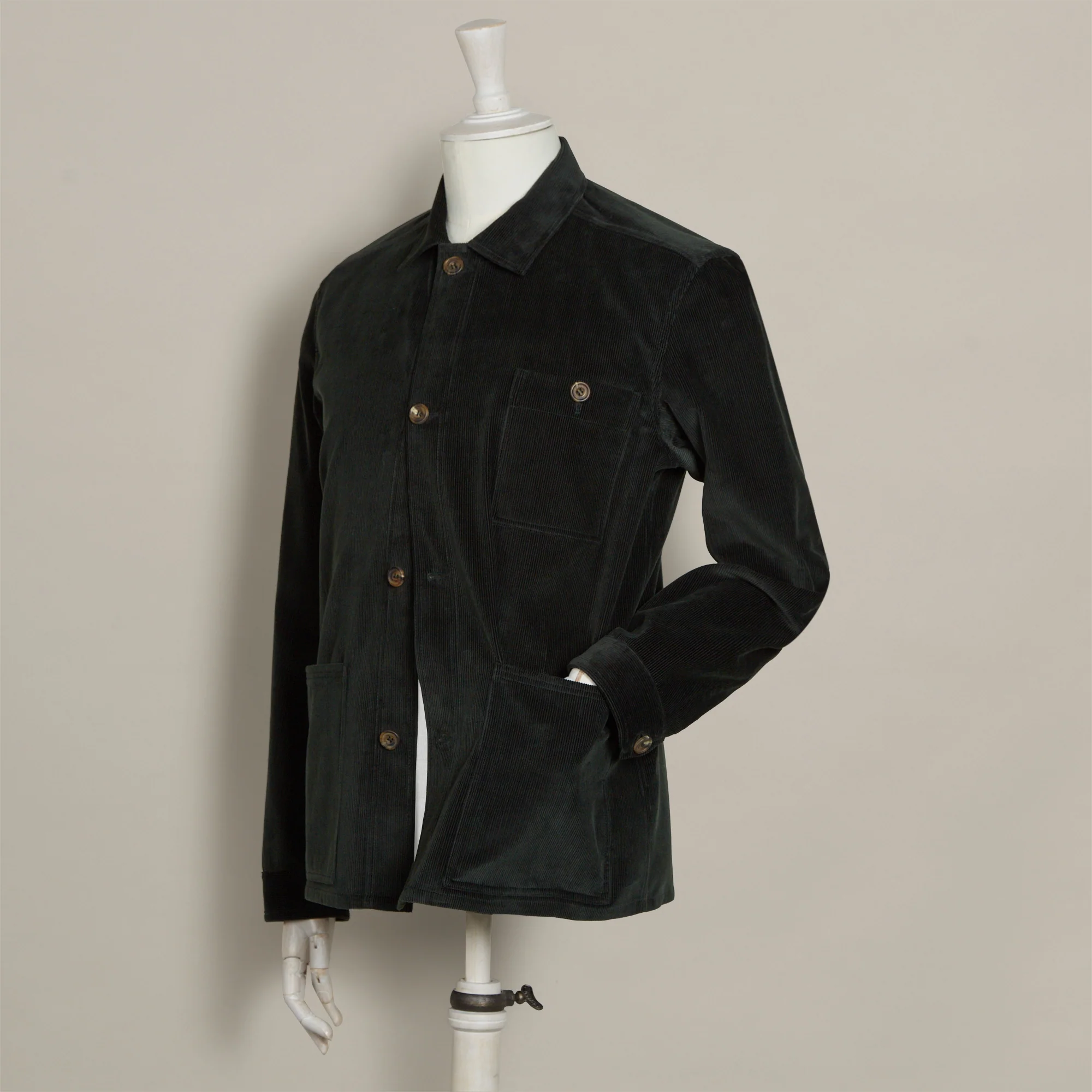 Corduroy Jacket No. 2 In Dark Green - Image 3
