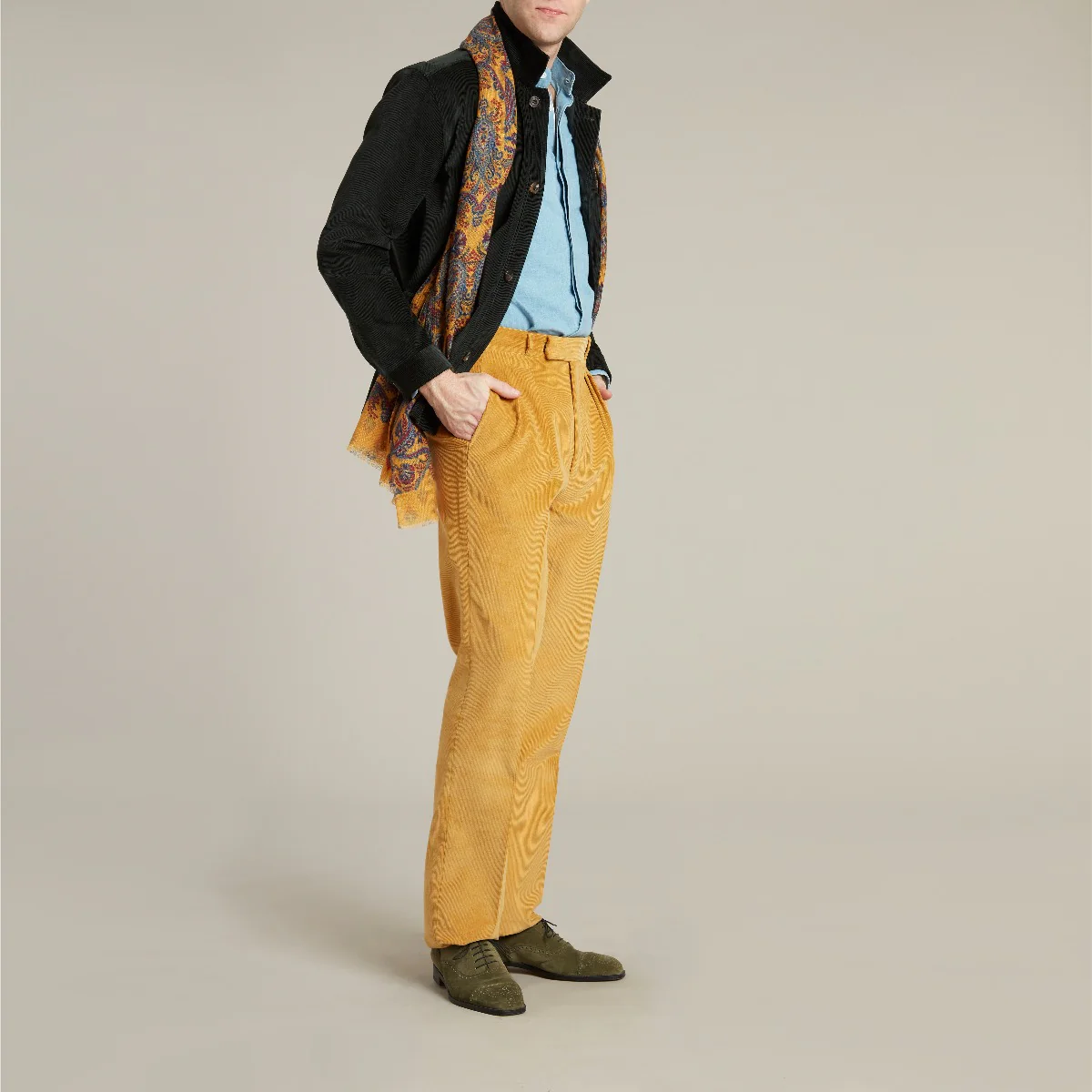 Corduroy Jacket No. 2 In Dark Green - Image 7