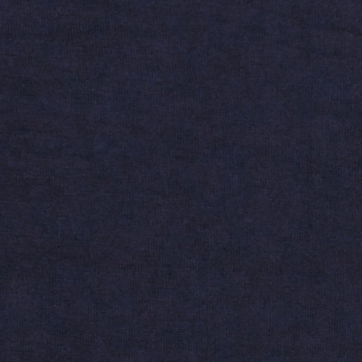 Knitted Cotton Henley Shirt In Navy - Image 4