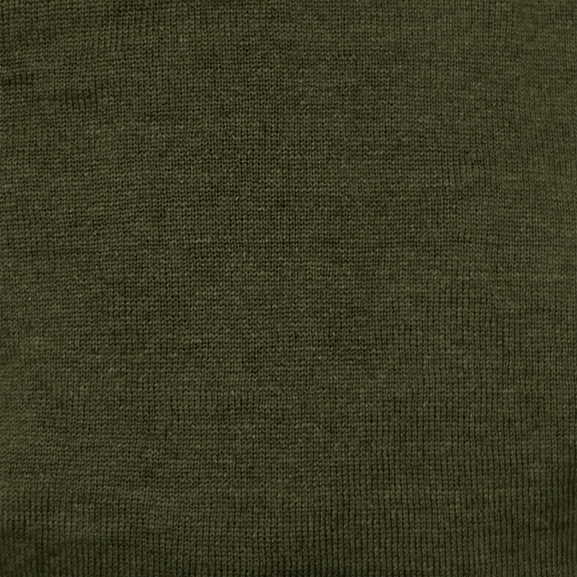 Knitted Linen Henley Shirt in Khaki - Image 4