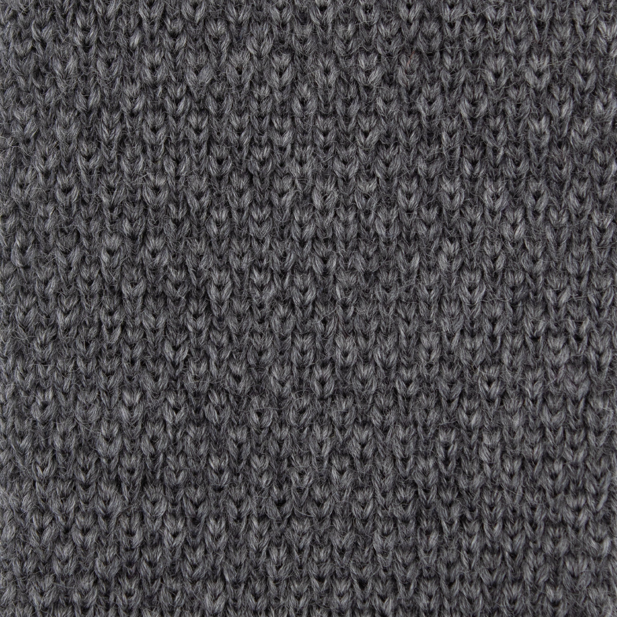 Knitted Woollen Tie in Dark Grey - Image 3
