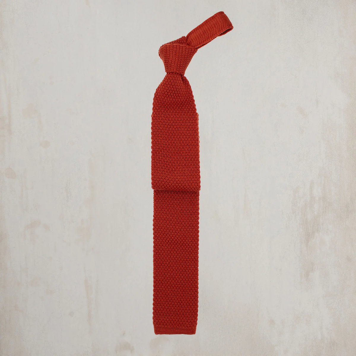 Knitted Woollen Tie in Red