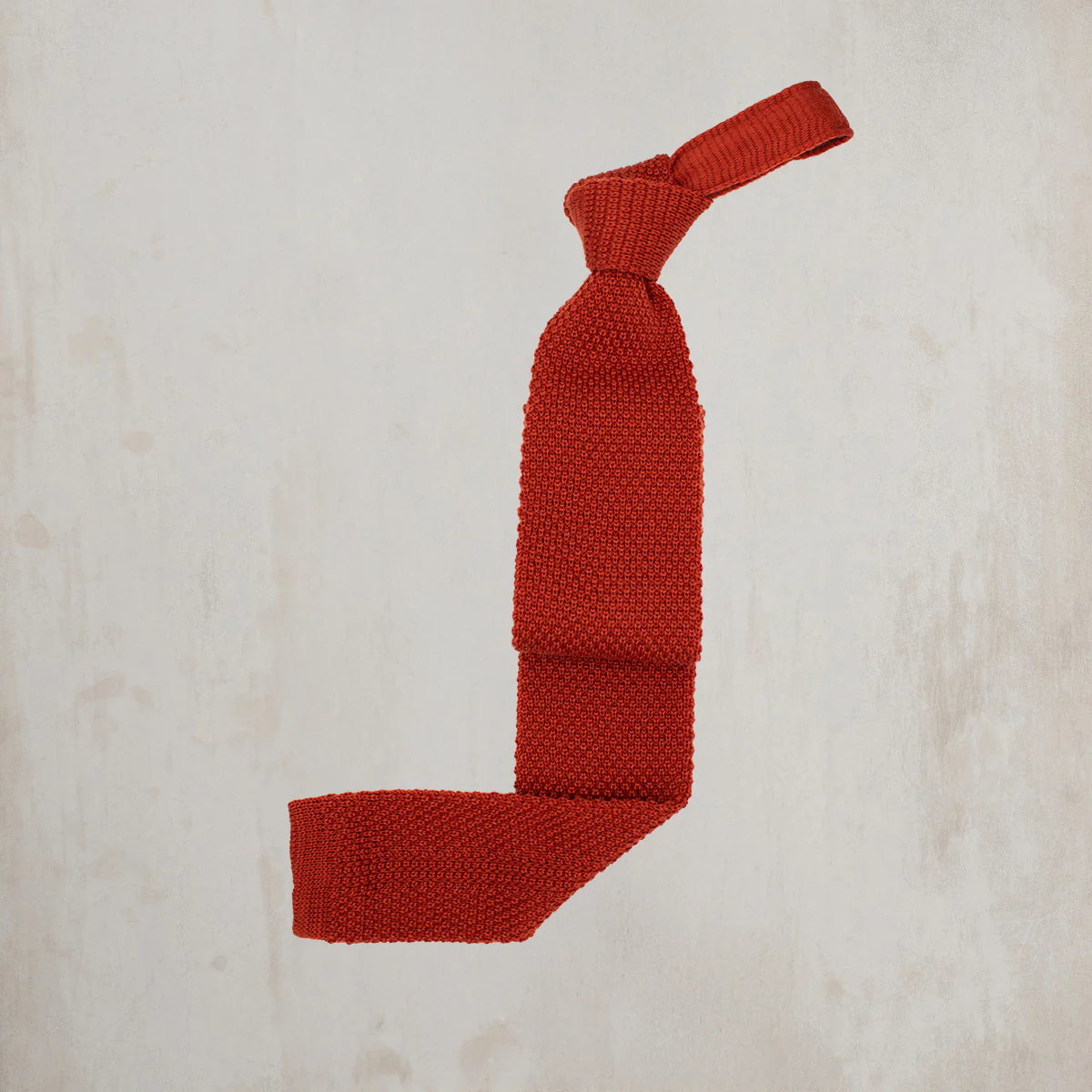 Knitted Woollen Tie in Red - Image 2