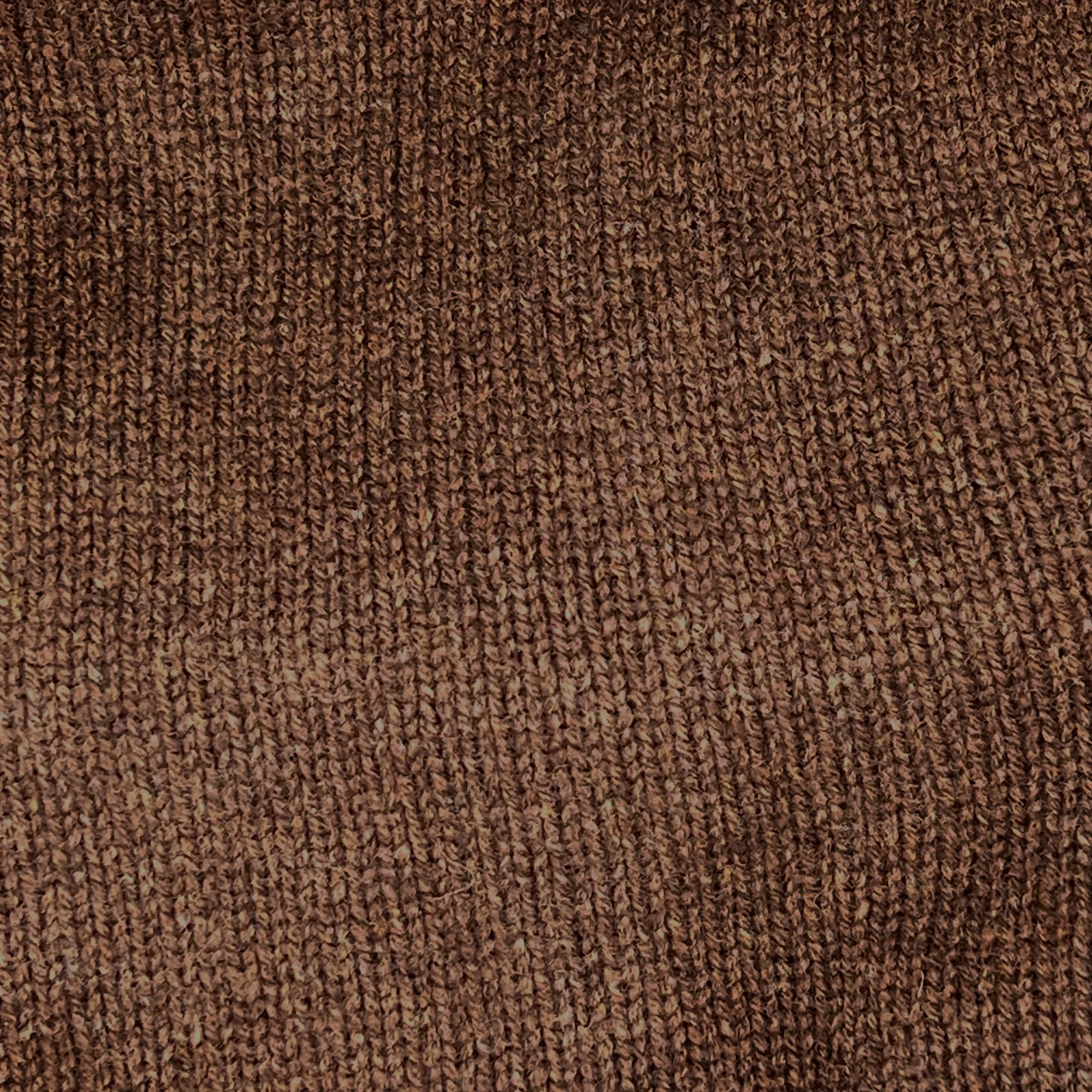Lambswool Four Button Cardigan With Shawl Collar in Mocha - Image 5