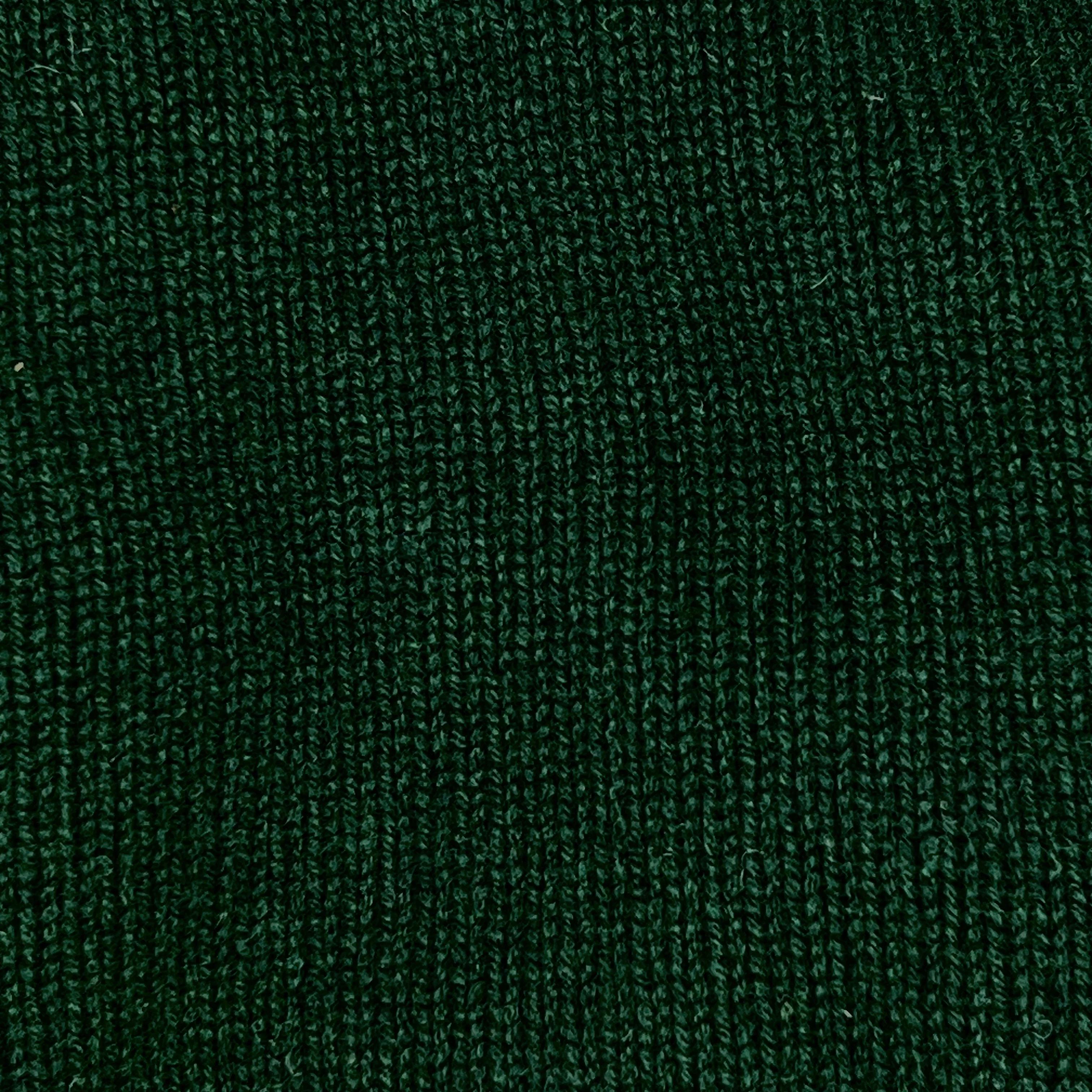 Lambswool Four Button Cardigan With Shawl Collar in Dark Green - Image 4