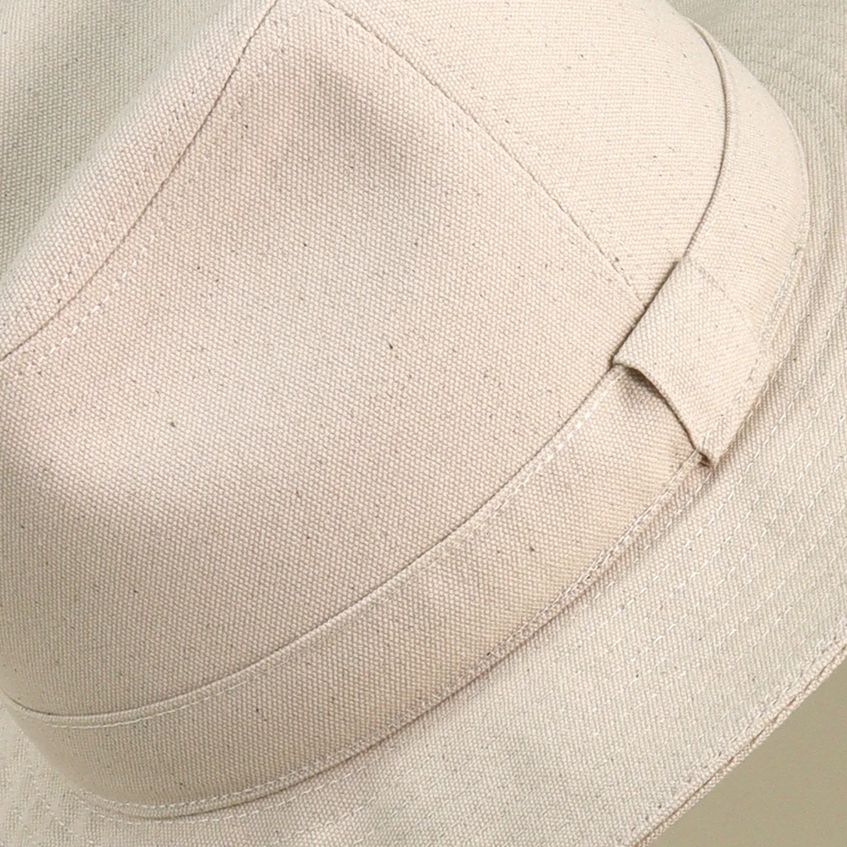 Cotton Hat In Ivory - Image 3