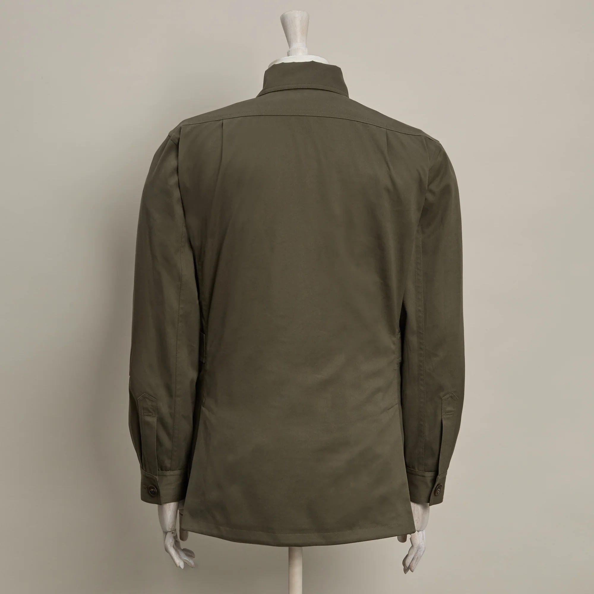 Six Pocket Lightweight Cotton Travel Jacket In Lovat - Image 5