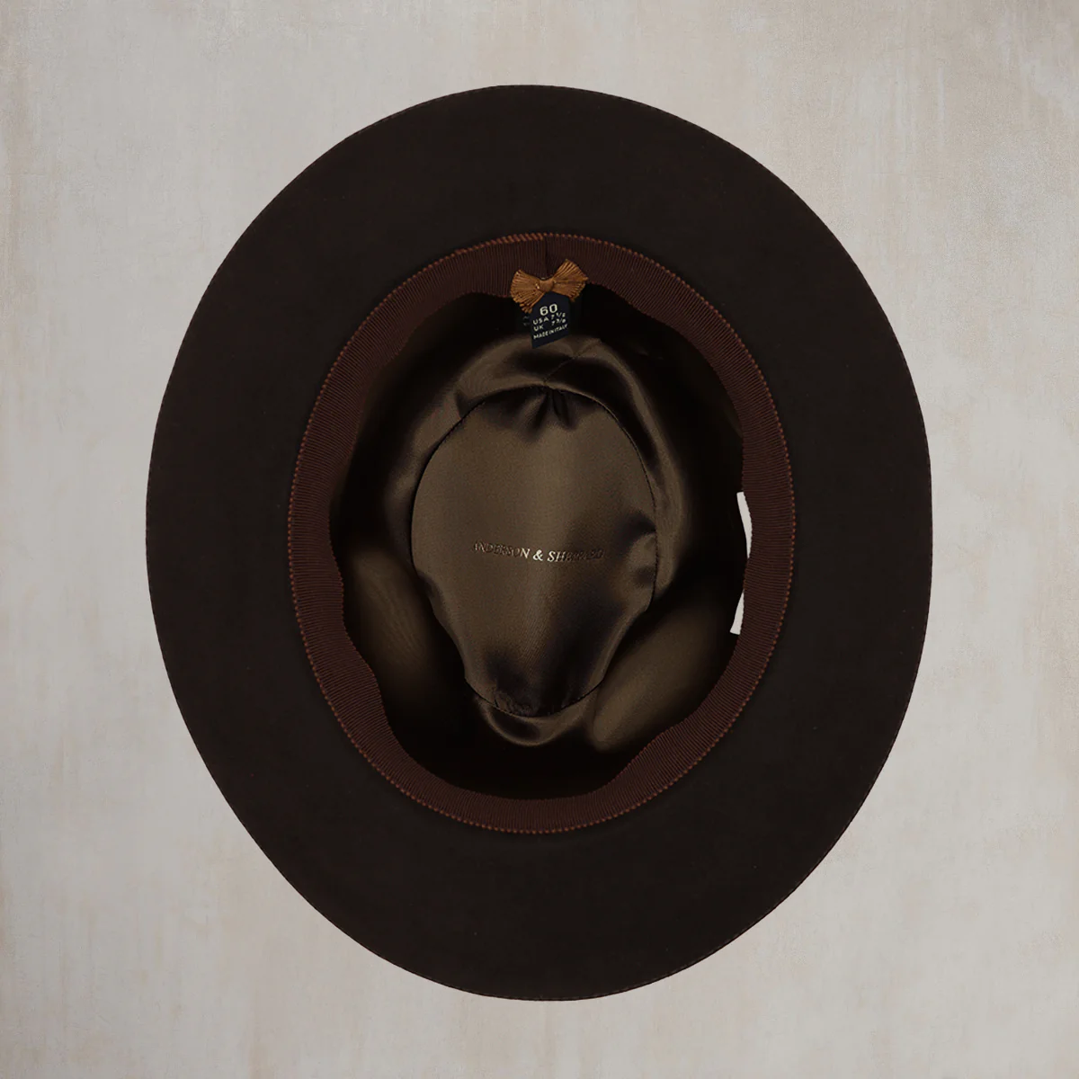 Lightweight Felt Trilby in Chocolate - Image 2